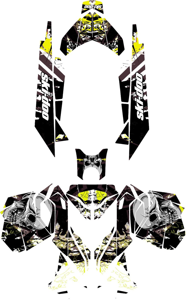 XS D graphics kit on a Ski-Doo MXZ