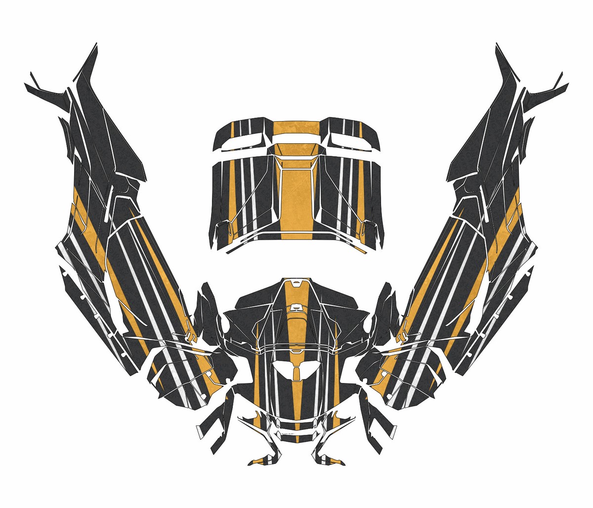 Grapfix 4x4 graphics kit on a Can-Am Maverick R