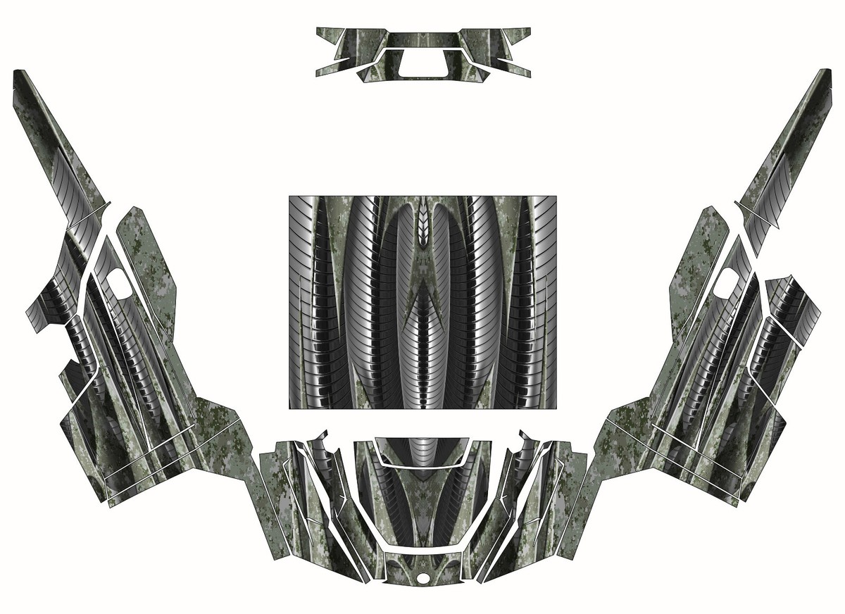 Camo graphics kit on a Polaris General