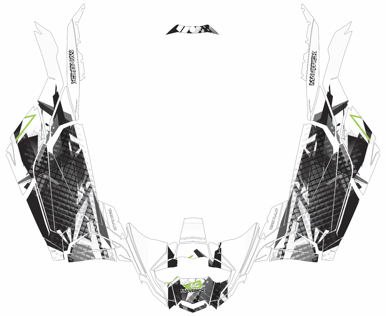 005 graphics kit on a Can-Am Maverick X3