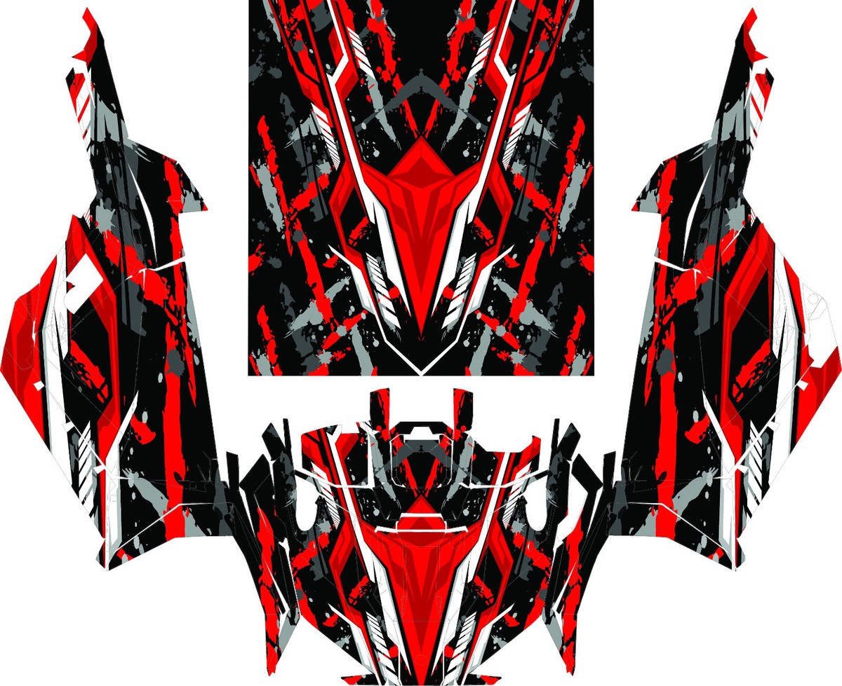 UTV CUSTOM graphics kit on a Polaris RZR XP 1000