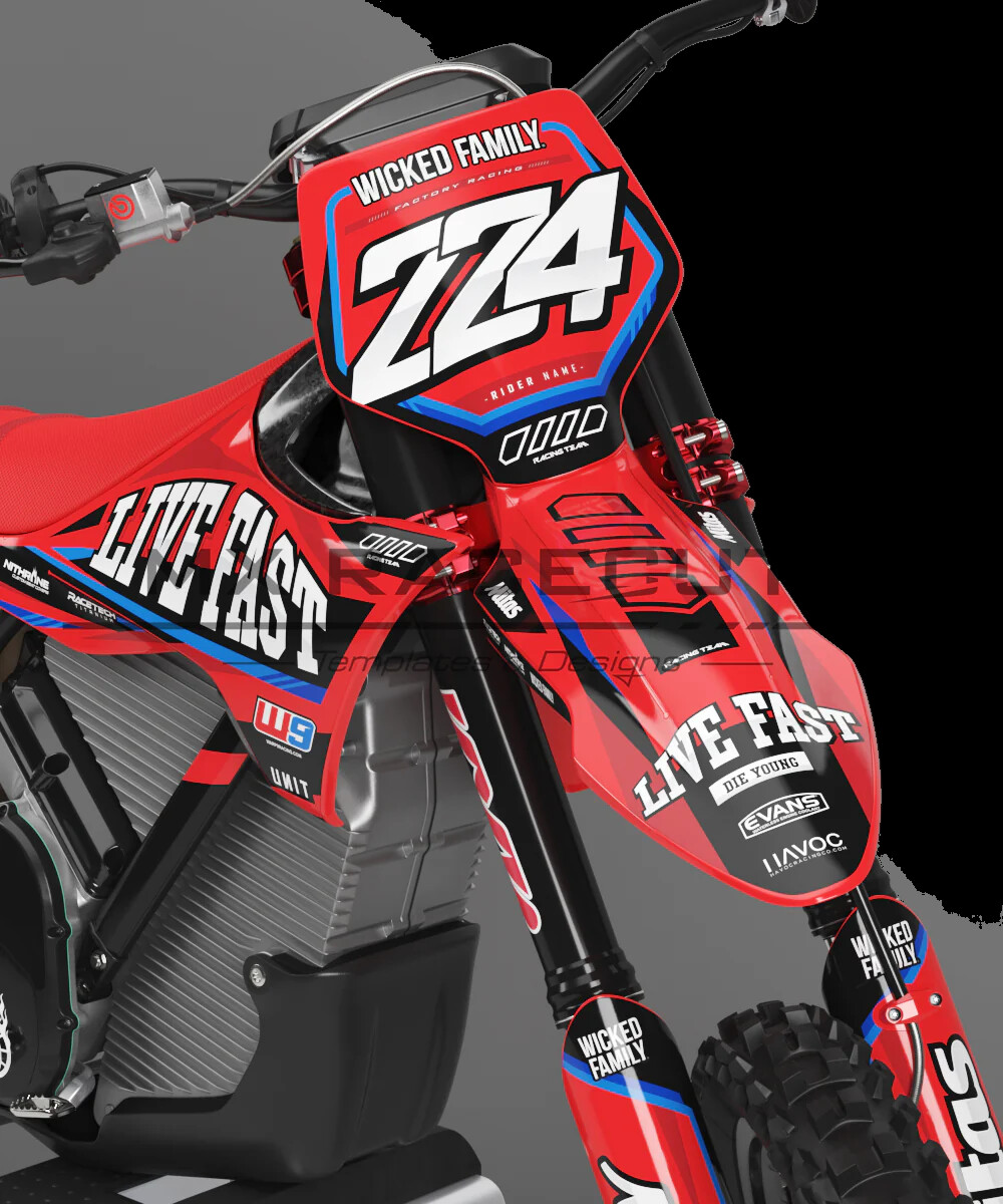 Charger graphics kit on a Stark Future Stark Future