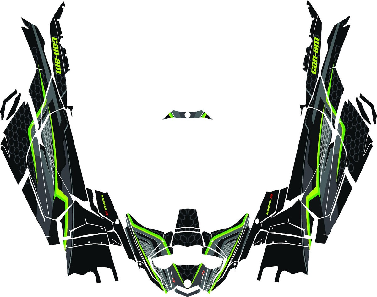 Camo x 5b2 graphics kit on a Can-Am Maverick X3