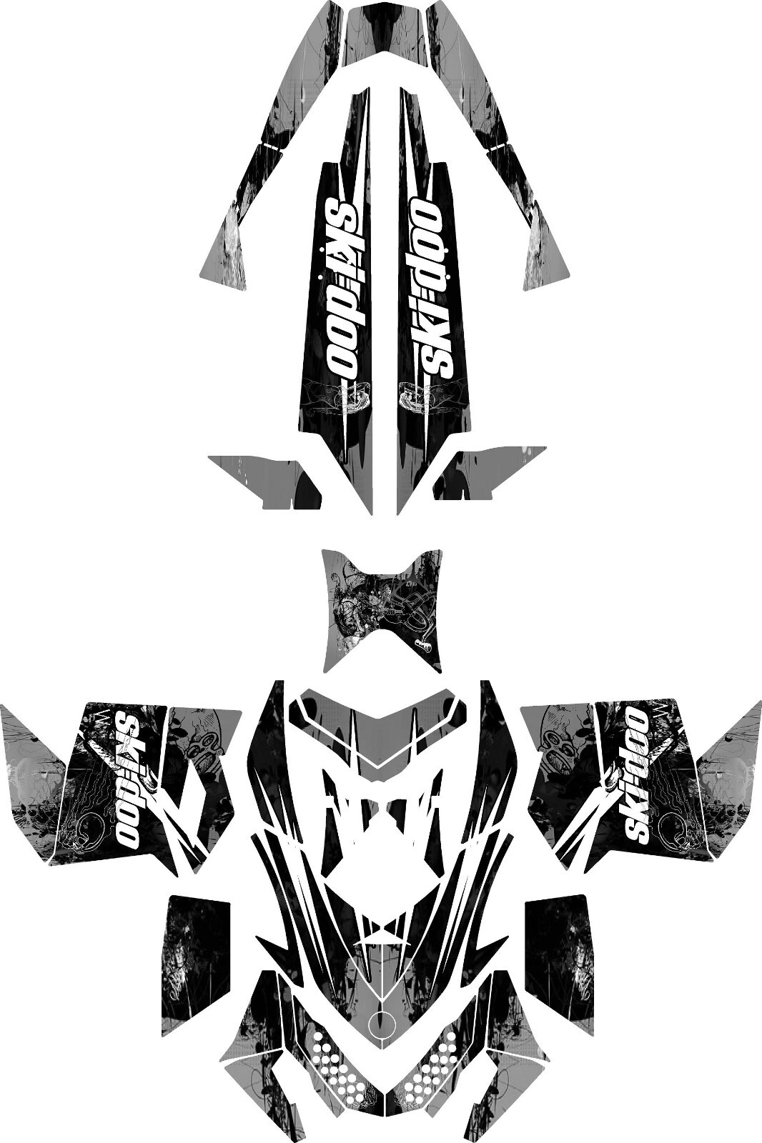 Custom graphics kit on a Ski-Doo REV XP