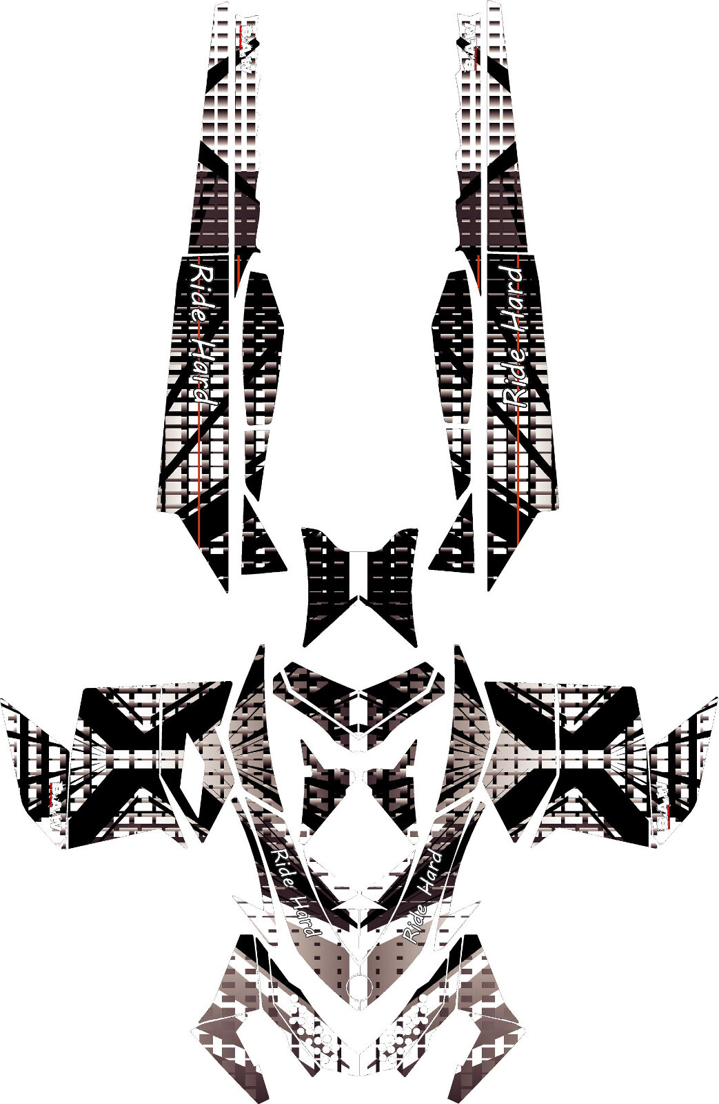 Custom graphics kit on a Ski-Doo REV XP