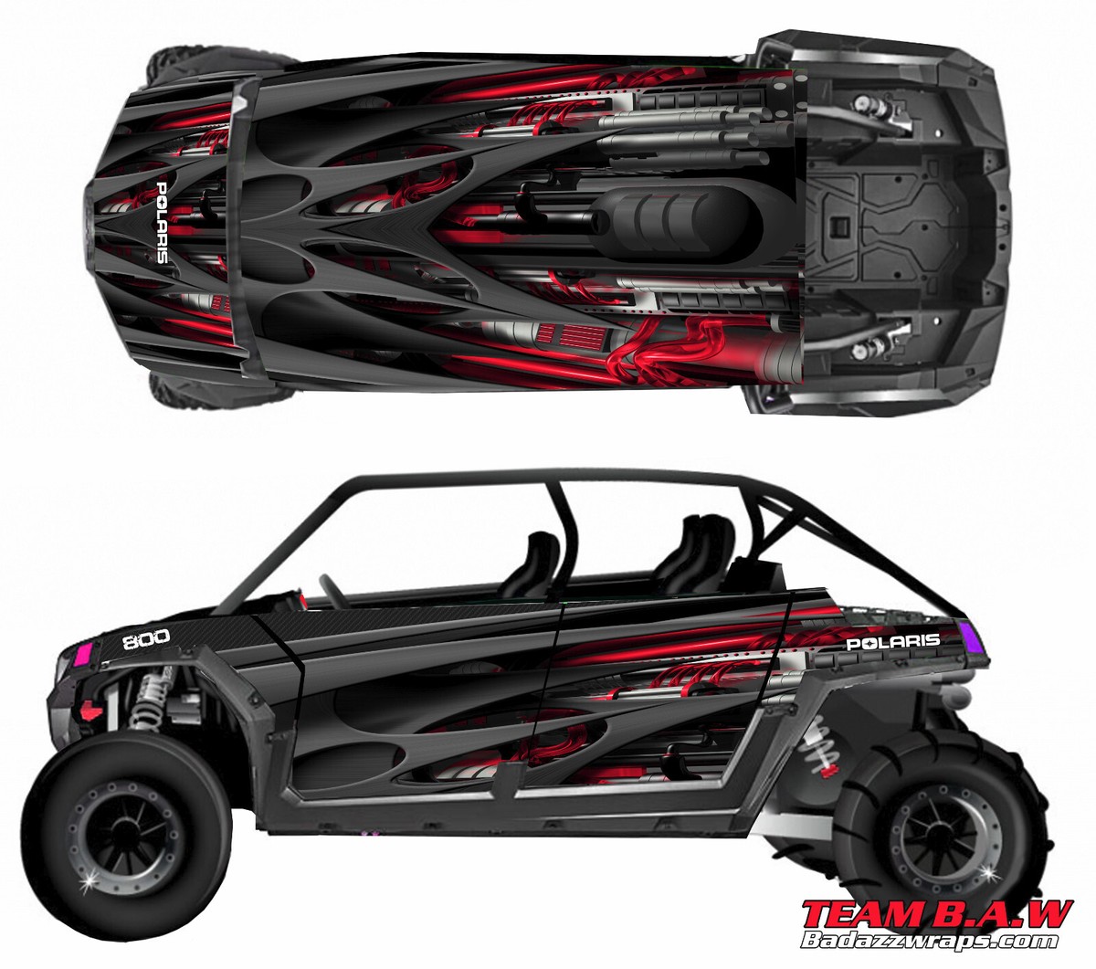 Grapfix 4 graphics kit on a Polaris RZR 800