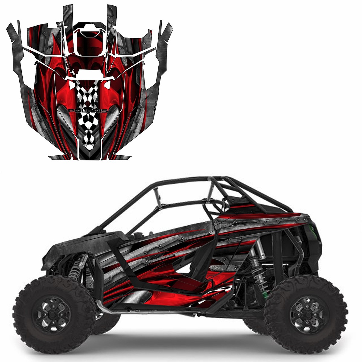 Golden Ride graphics kit on a Polaris RZR