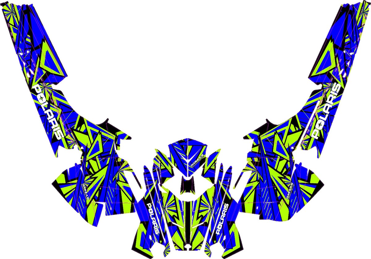Grapfix 15 PRO-RMK graphics kit on a Polaris Rush