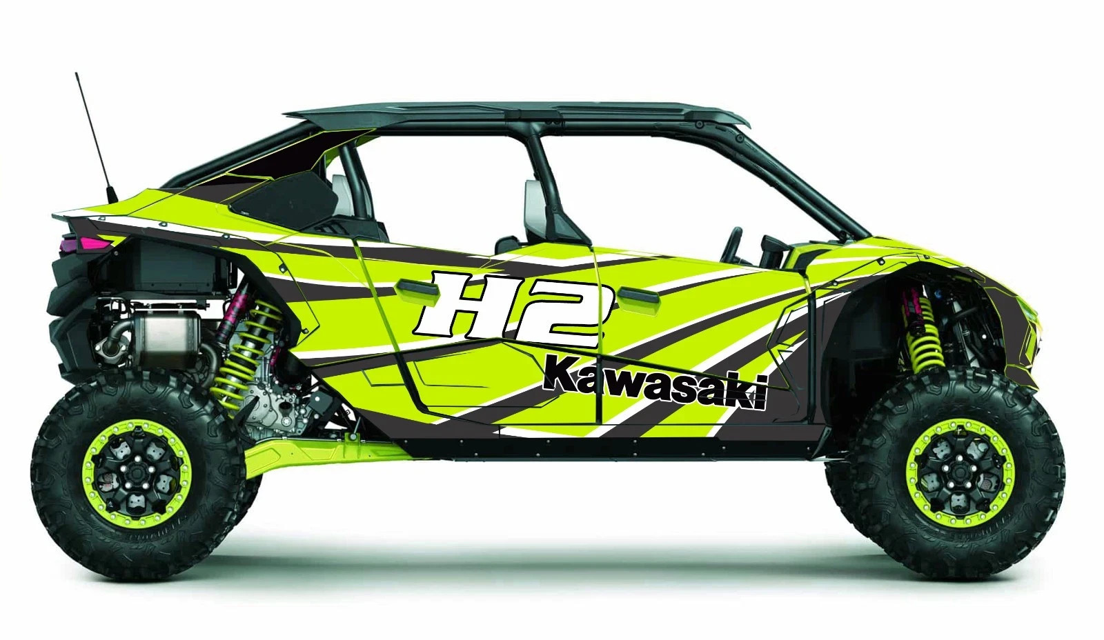 H2 5 H2-D5 graphics kit on a Kawasaki Teryx