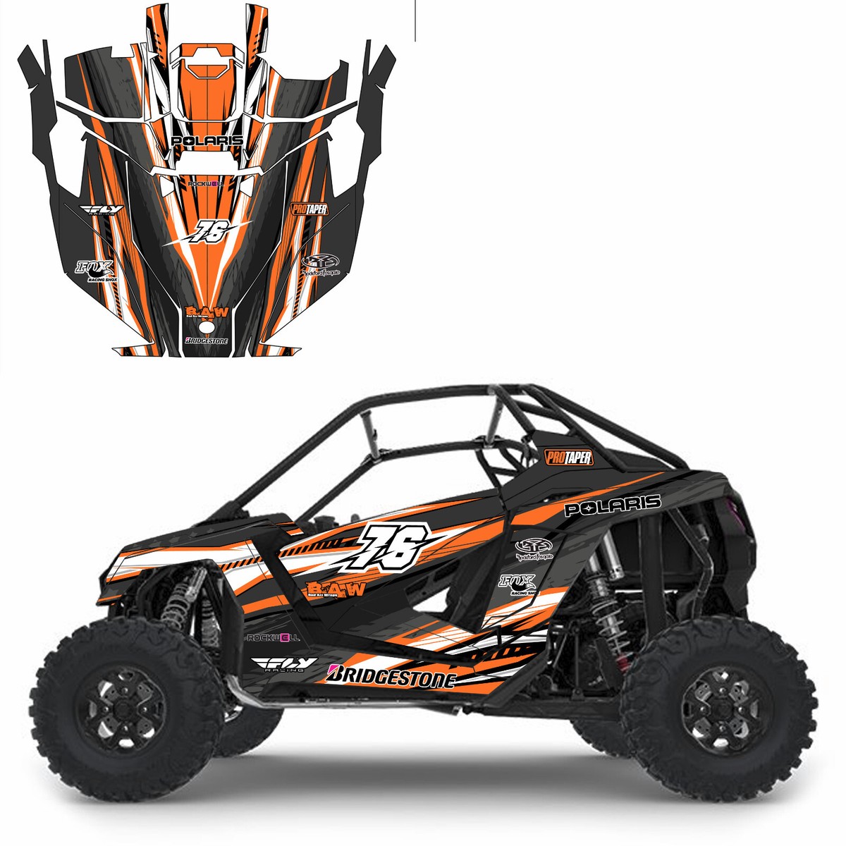 Grapfix 17 graphics kit on a Polaris RZR