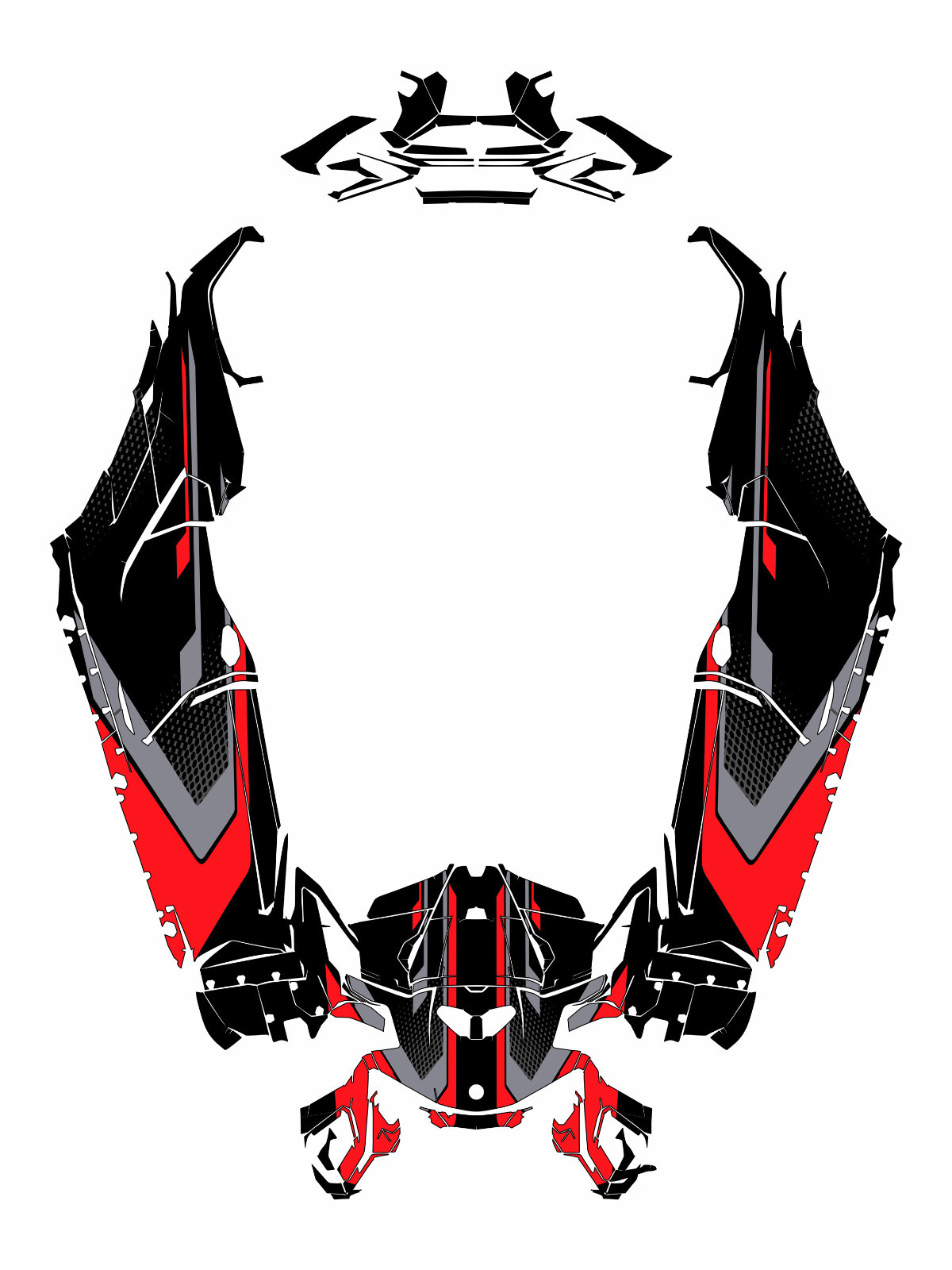 Grapfix 4 graphics kit on a Can-Am Maverick R
