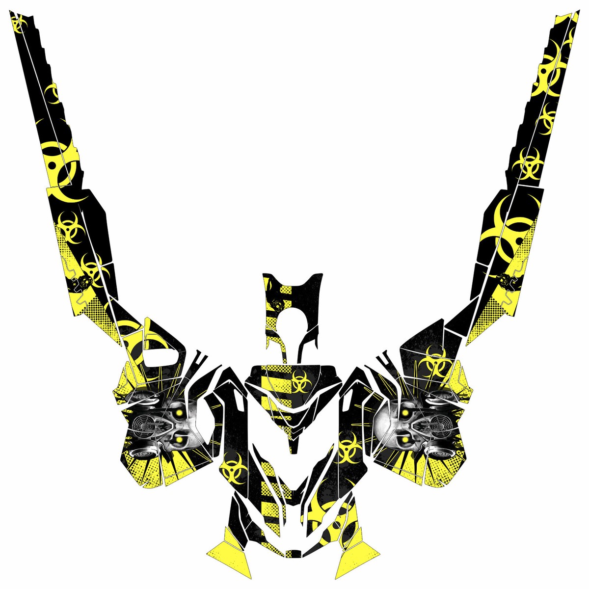 Cast graphics kit on a Ski-Doo REV XM