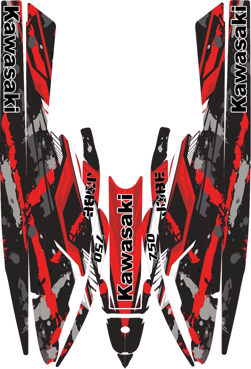 sxr graphics kit on a Kawasaki Jet Ski 750 SX / SXi
