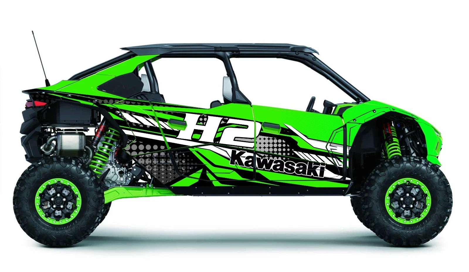 H2 5 H2-D8 graphics kit on a Kawasaki Teryx
