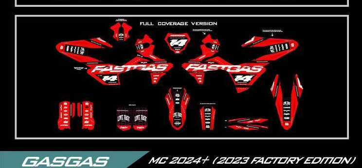GAS graphics kit on a GasGas MC / EC / ES / SM