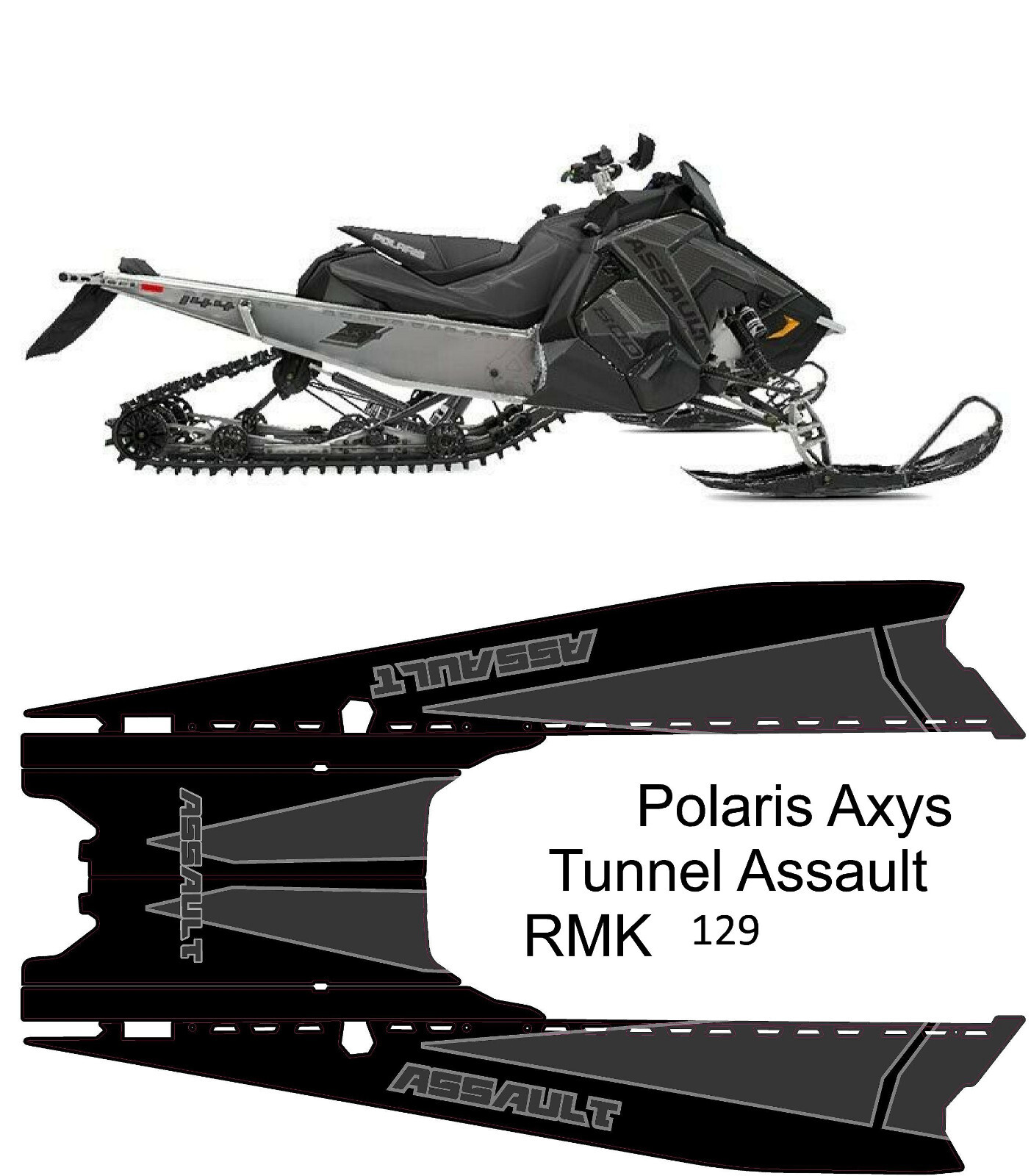 AXYS Pro 129 graphics kit on a Custom Tunnel Wraps