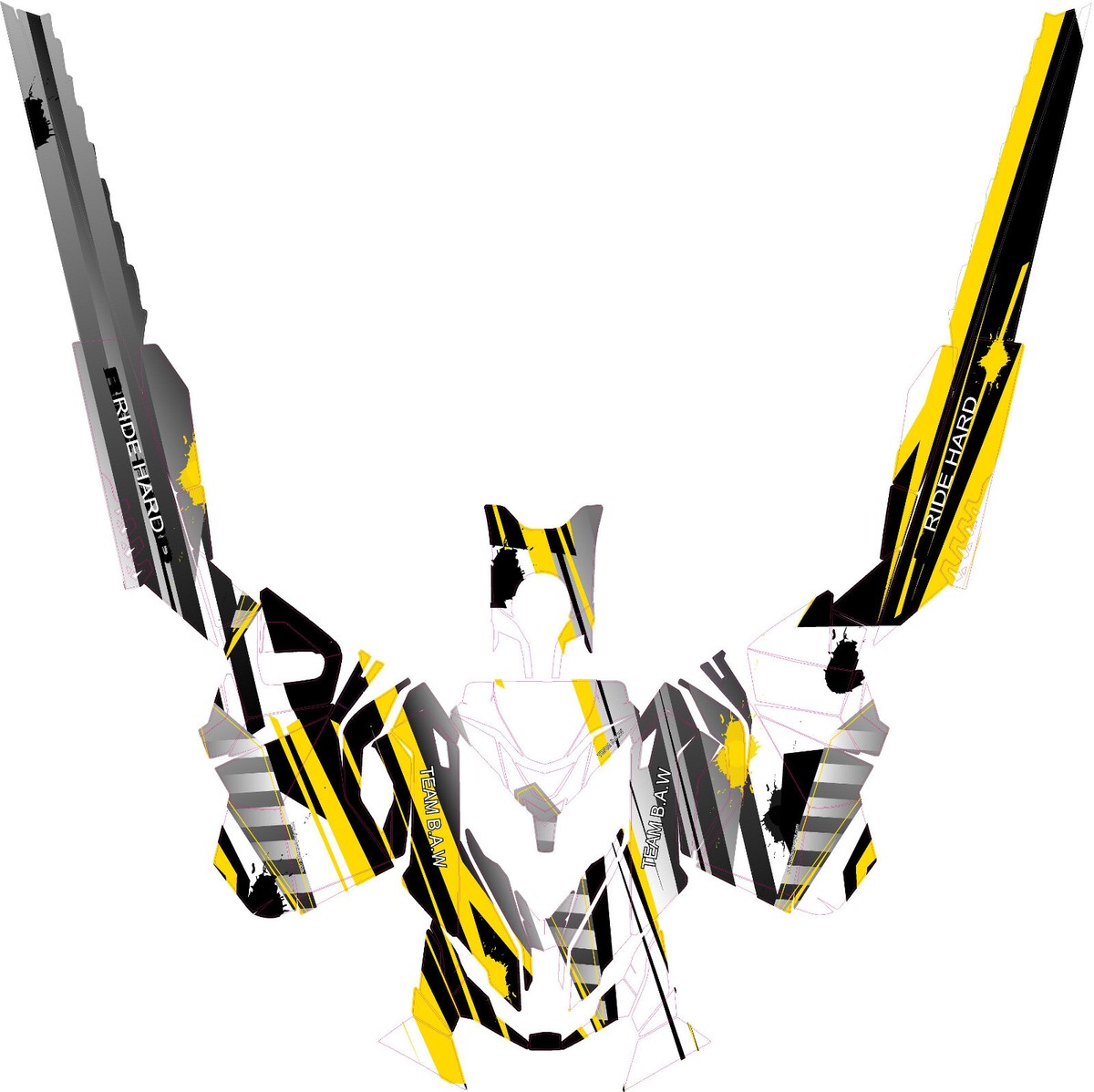XS D28 graphics kit on a Ski-Doo MXZ