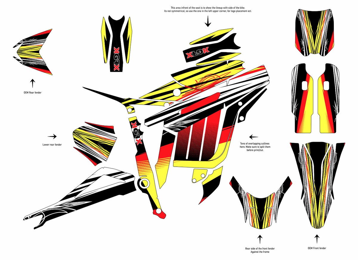 Custom graphics kit on a Talaria Sting R