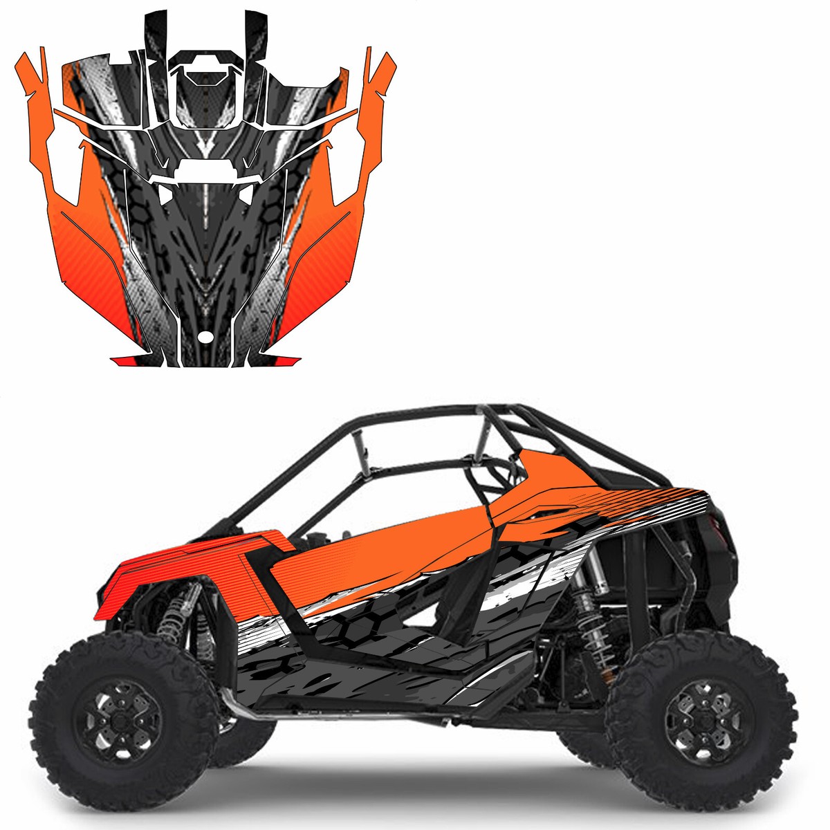 Grapfix D 01 graphics kit on a Polaris RZR