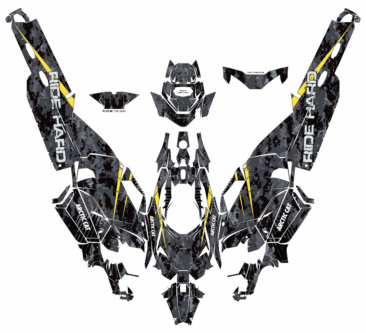 Camo Wil graphics kit on a Arctic Cat Catalyst