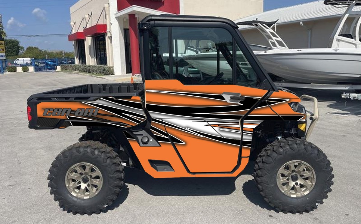 Rip graphics kit on a Can-Am Defender