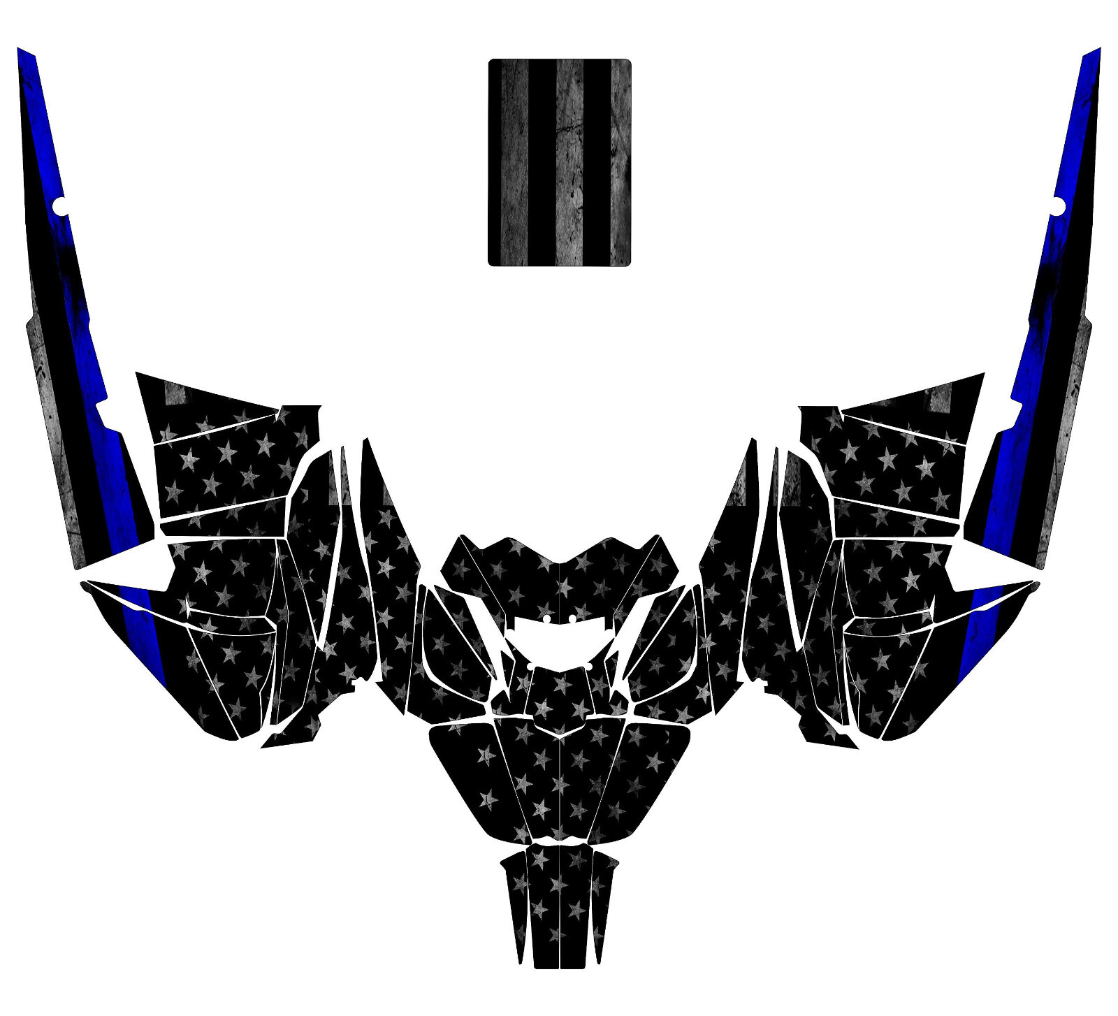 Blue Line graphics kit on a Arctic Cat M8000 / M9000