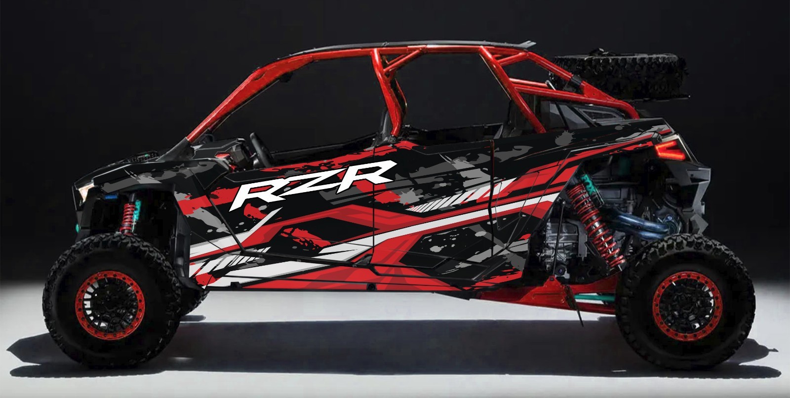 UTV PRO Ultimate 4 D1 graphics kit on a Polaris RZR