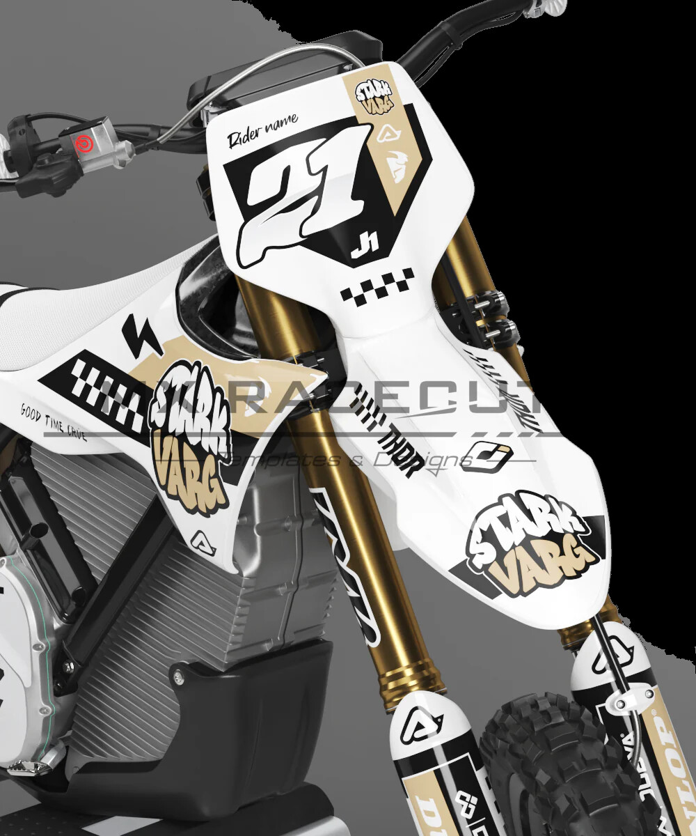 Charger graphics kit on a Stark Future Stark Future