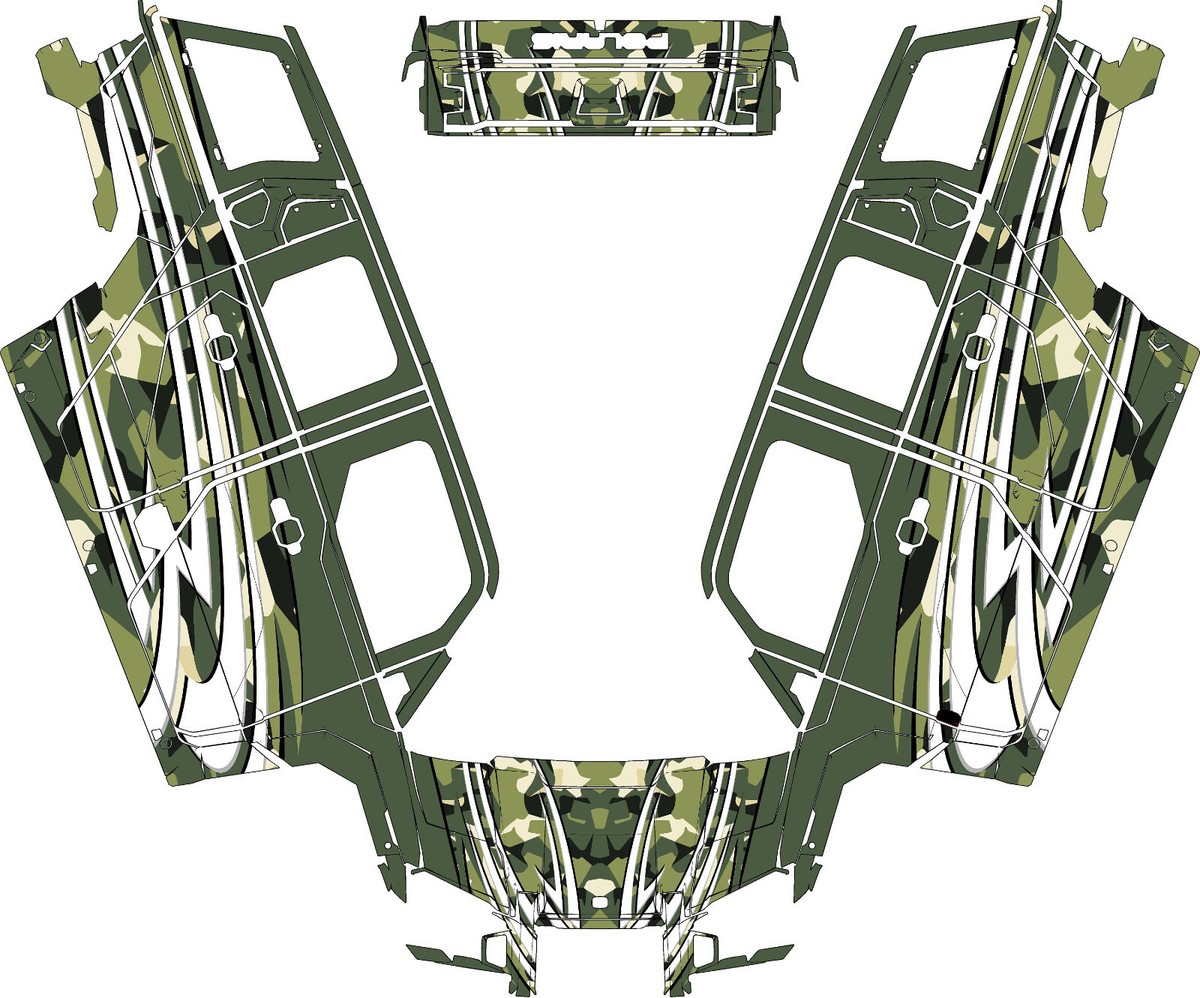 Custom ADV 1000 1 graphics kit on a Polaris XPEDITION