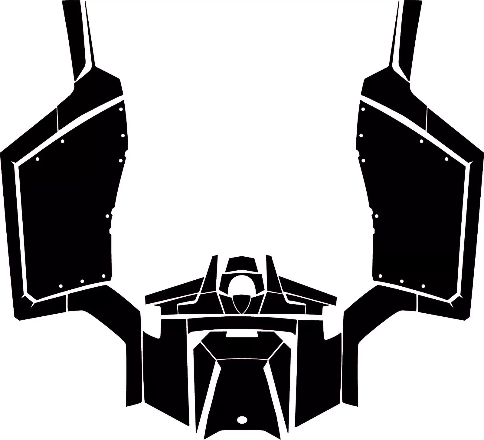 2 Aluminum digital template for Polaris RZR 800