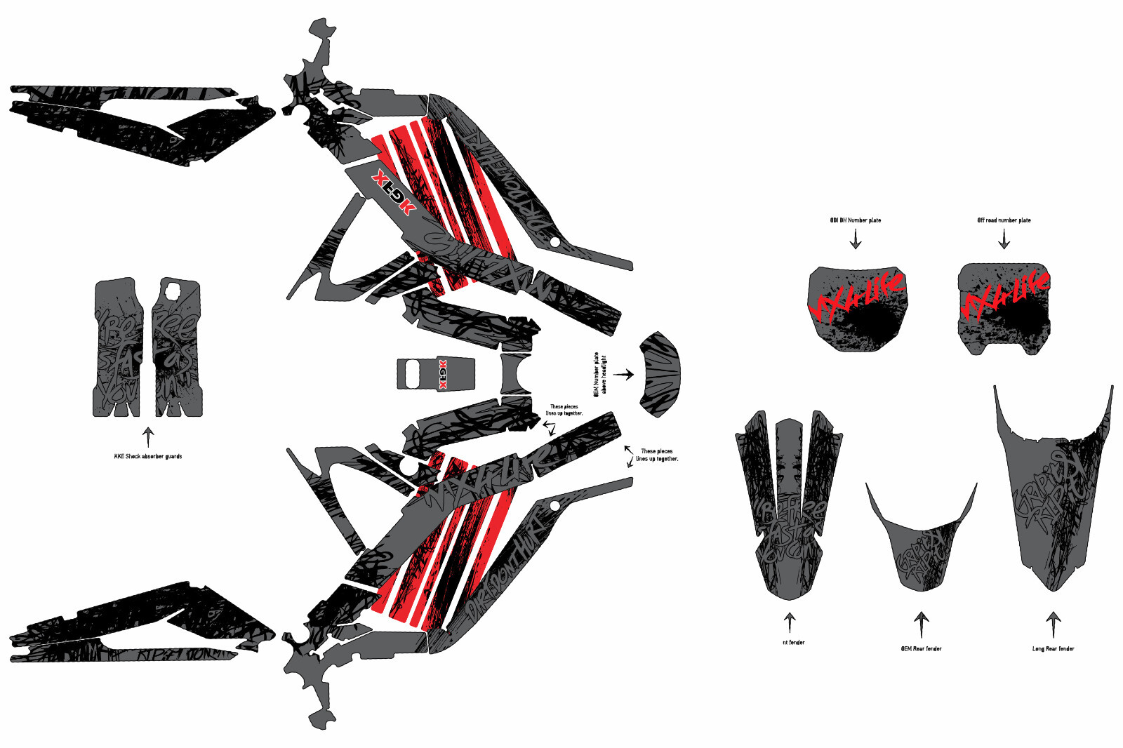 SOR RON SEGWAY graphics kit on a Surron