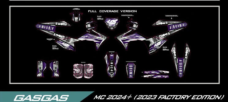 GAS SALEM graphics kit on a GasGas MC / EC / ES / SM