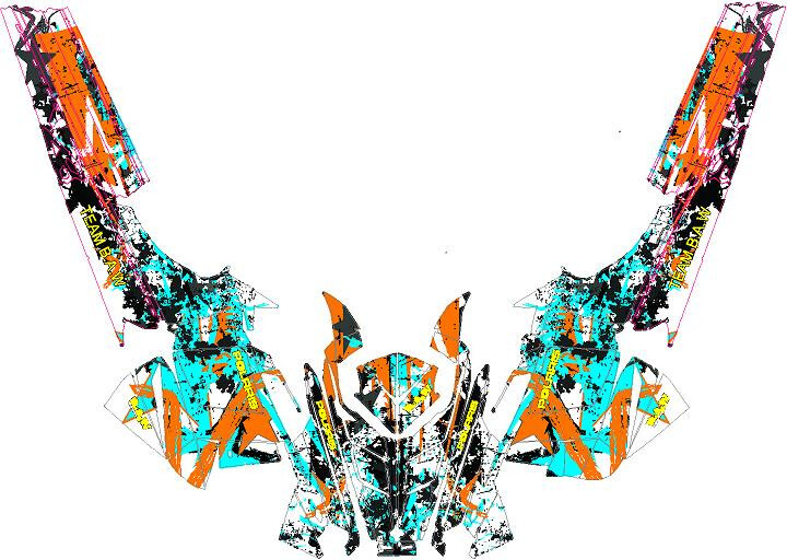 Grapfix 15 PRO-RMK graphics kit on a Polaris Rush