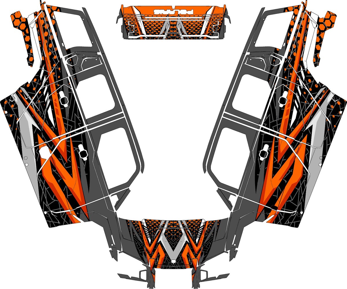 Custom ADV 1000 6 graphics kit on a Polaris XPEDITION