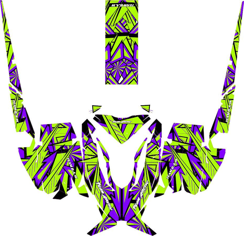 Series graphics kit on a Arctic Cat M8000 / M9000