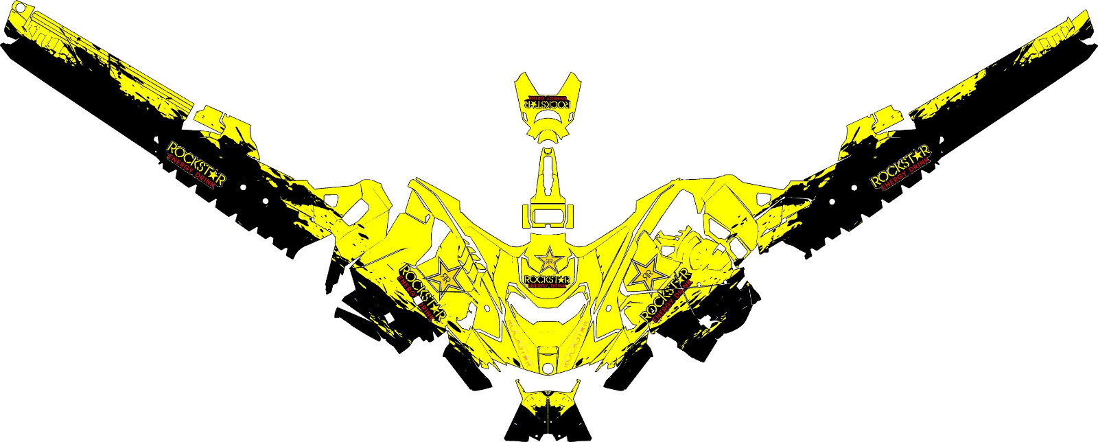 Star graphics kit on a Ski-Doo REV Gen 5