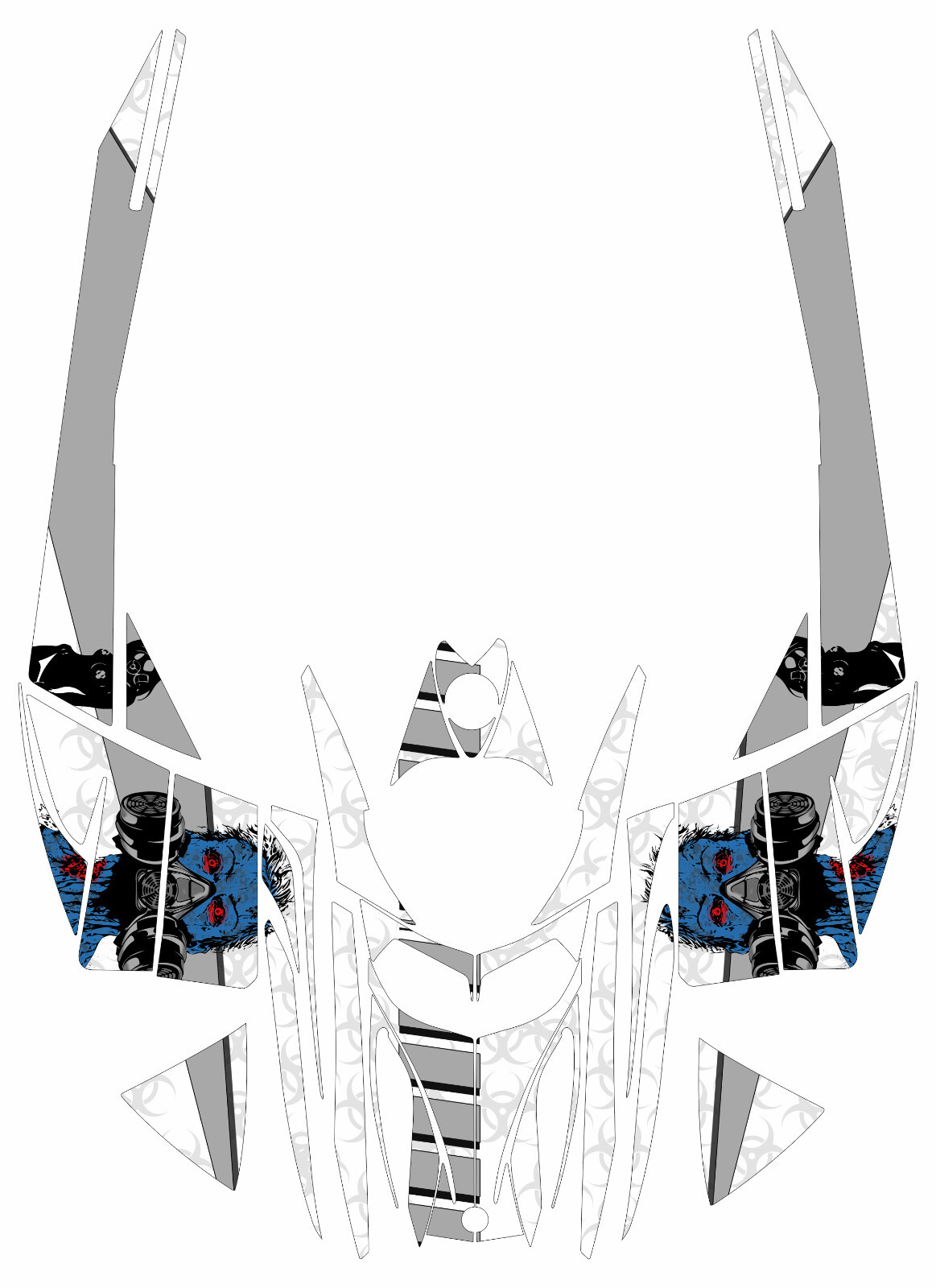 Rock graphics kit on a Ski-Doo REV