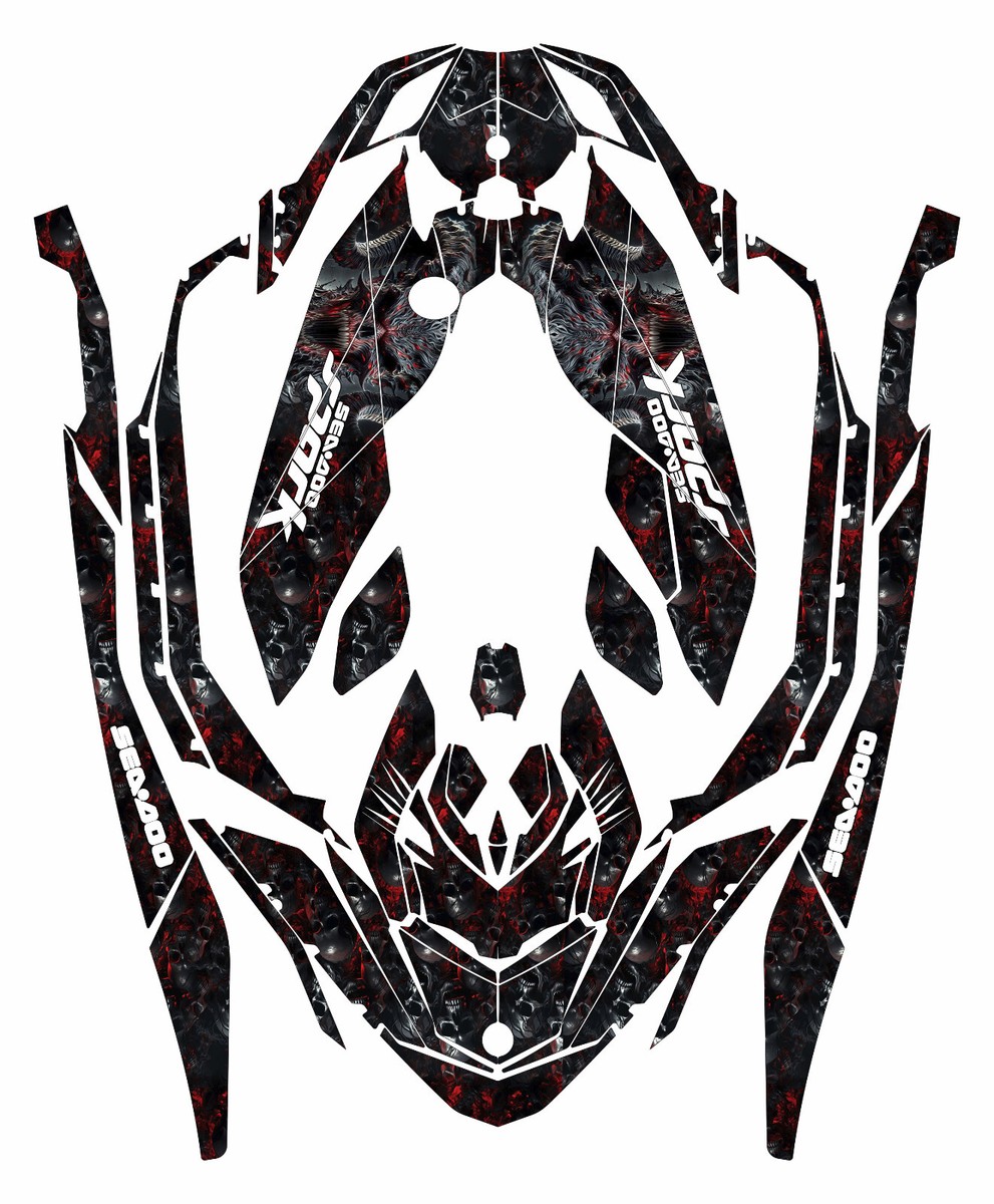 3up graphics kit on a Sea-Doo Spark TRIXX
