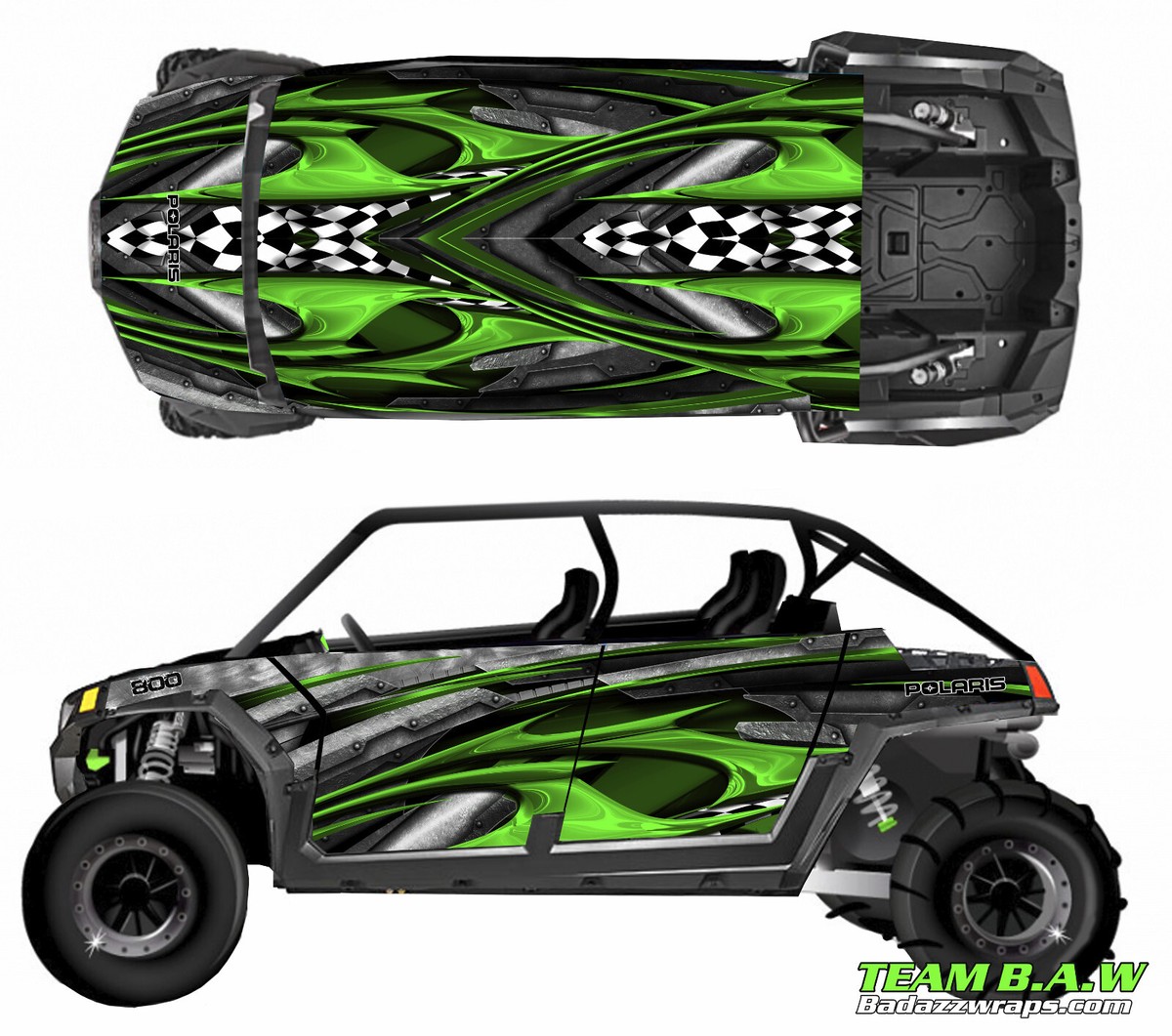 Grapfix 4 graphics kit on a Polaris RZR 800