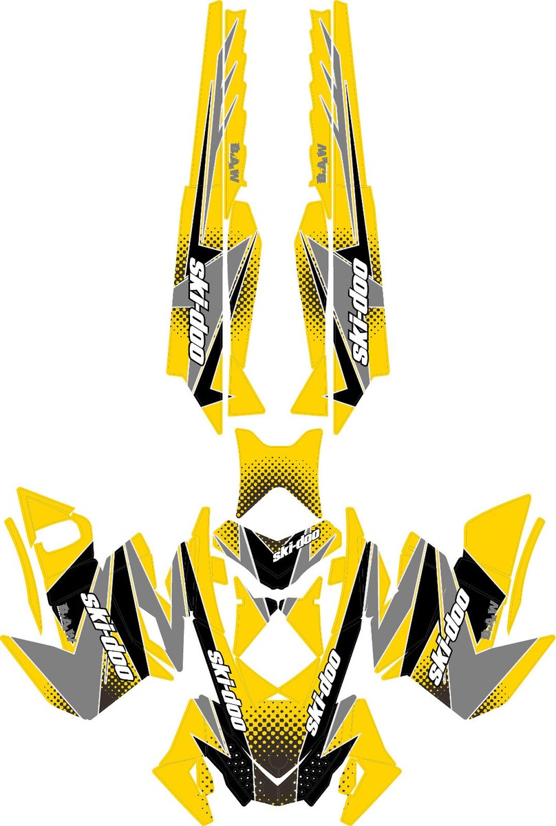 Custom graphics kit on a Ski-Doo REV XM