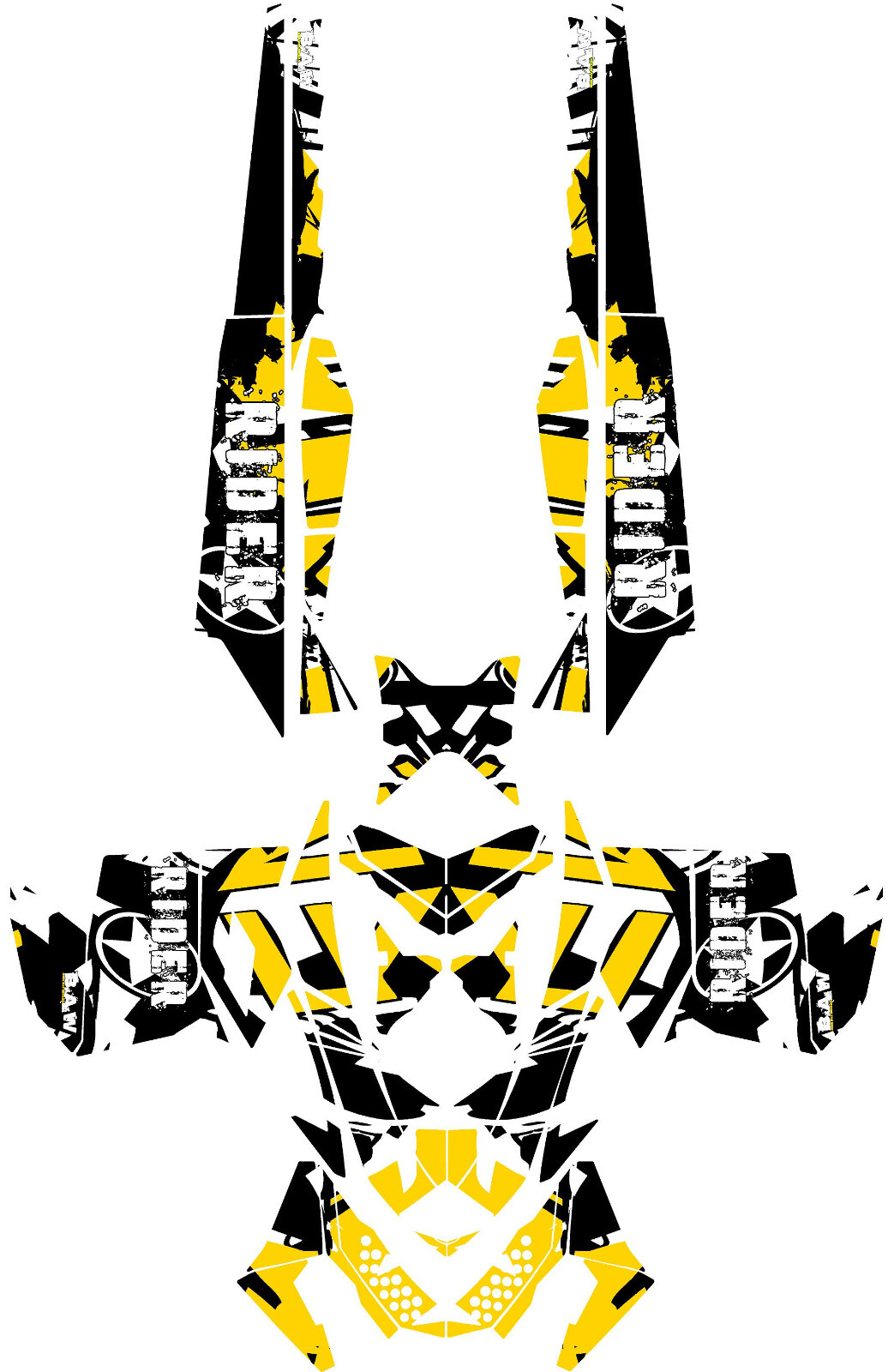 Custom graphics kit on a Ski-Doo REV XP