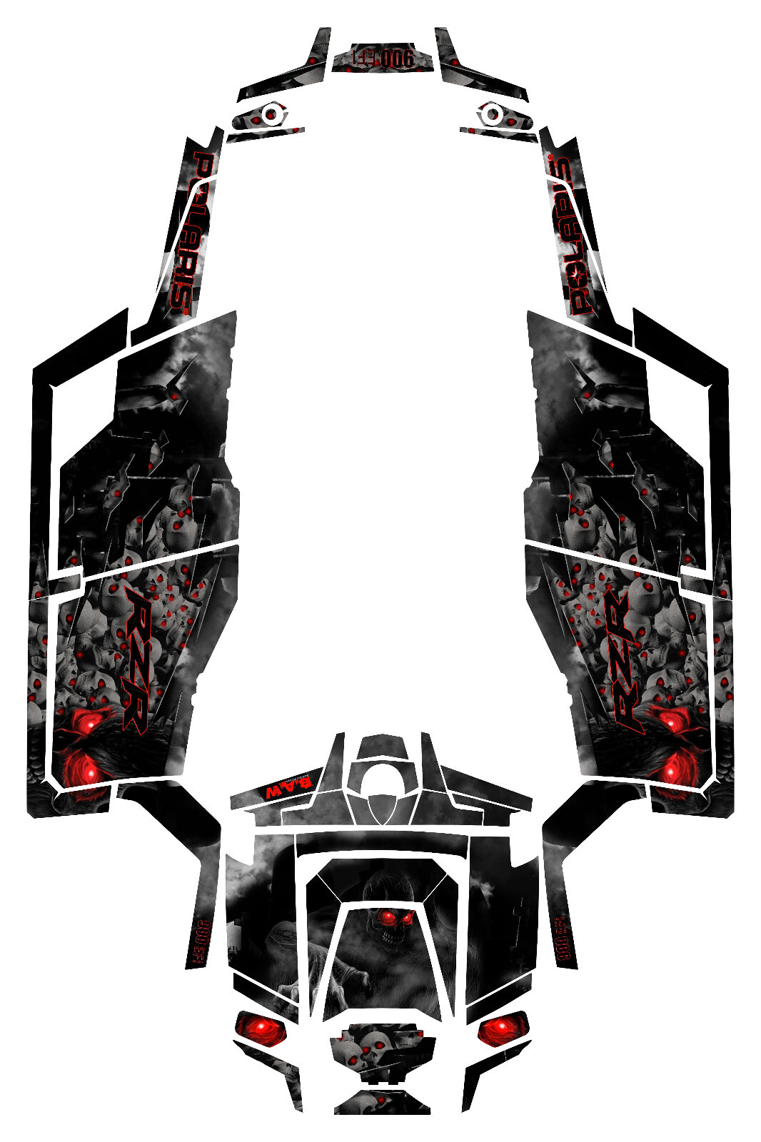 4 XP graphics kit on a Polaris RZR 900