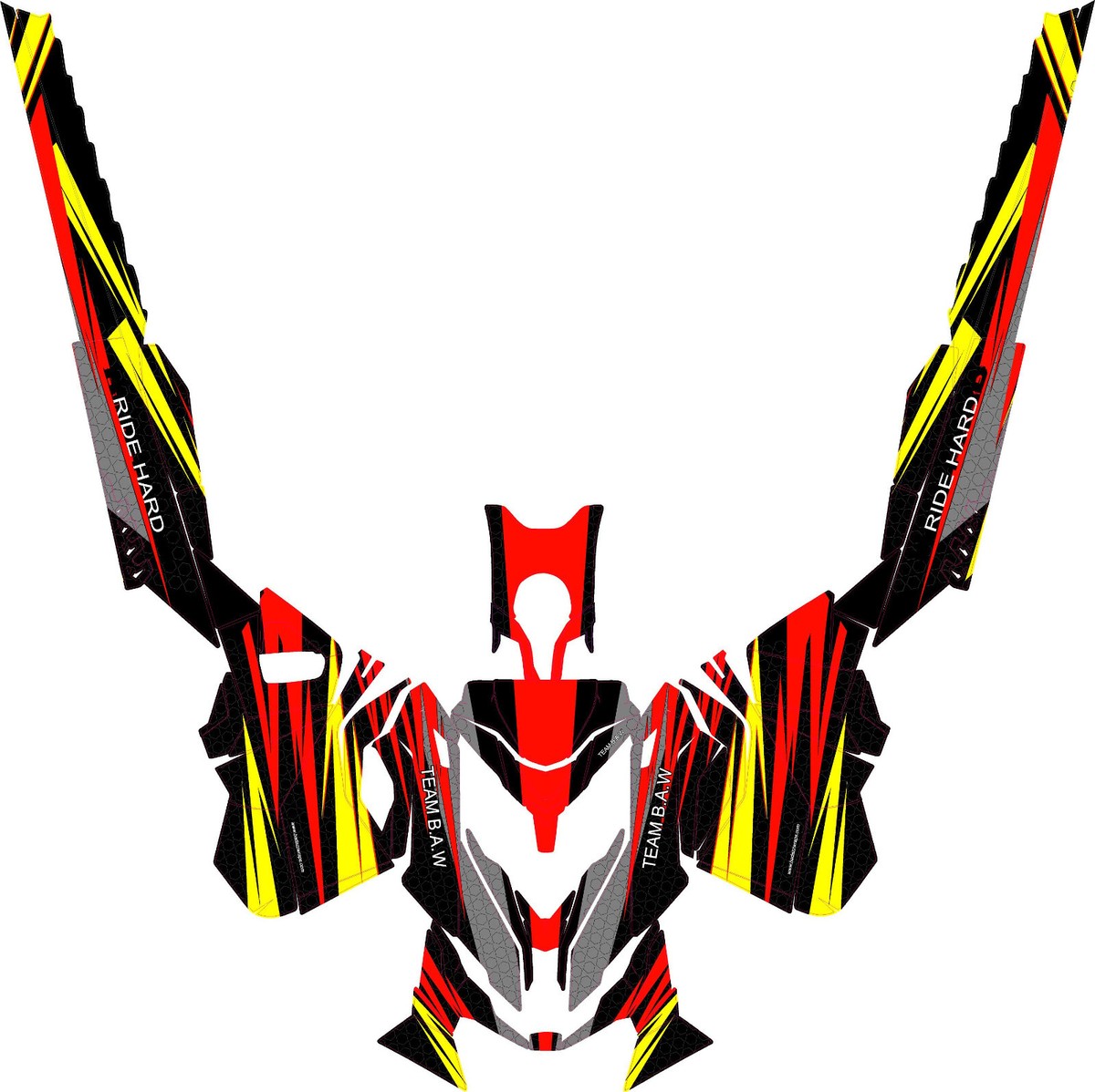XS D26 graphics kit on a Ski-Doo MXZ