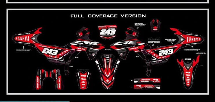 MEMPHIS graphics kit on a Honda CRF 250 / 450