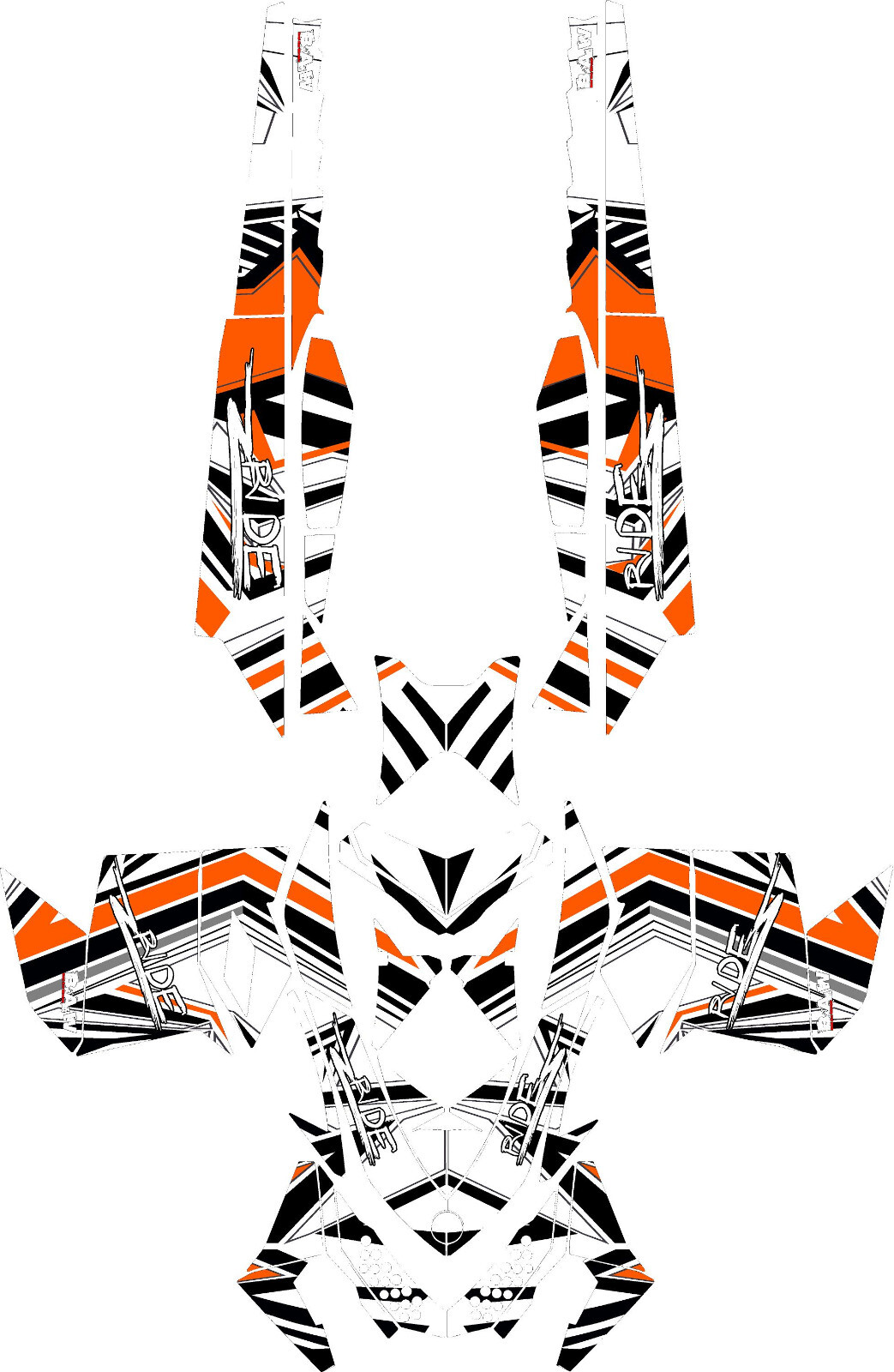 Custom graphics kit on a Ski-Doo REV XP