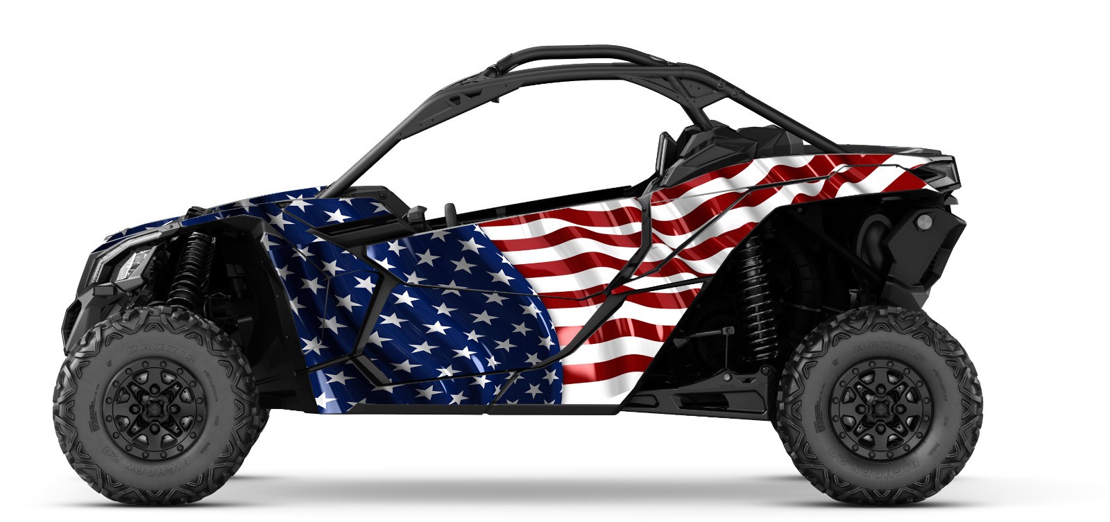 American Flag graphics kit on a Can-Am Maverick X3