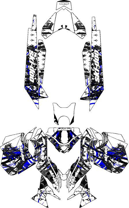 XS D22 graphics kit on a Ski-Doo MXZ