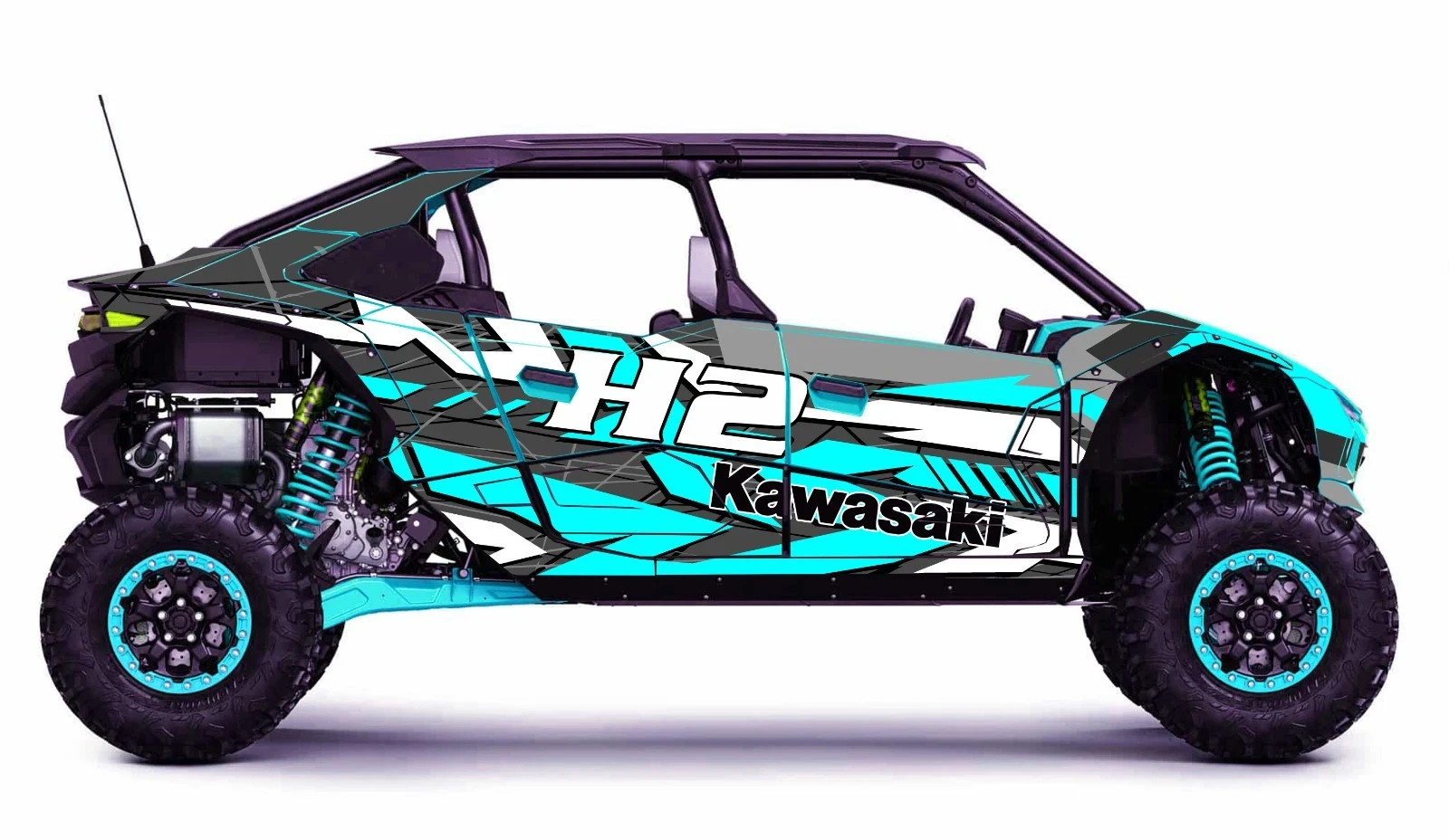 H2 5 H2-D9 graphics kit on a Kawasaki Teryx