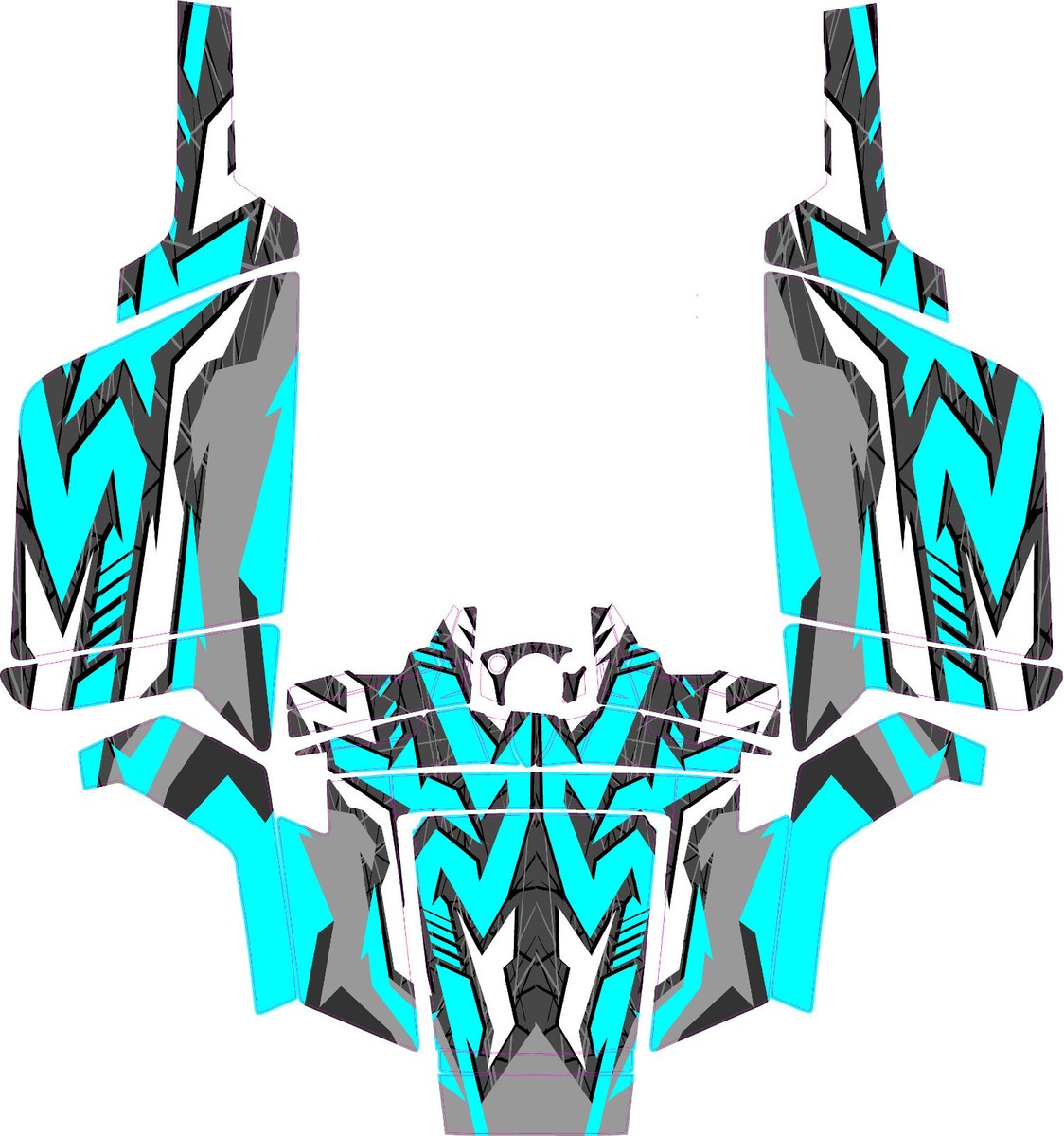 Grapfix graphics kit on a Polaris RZR 800