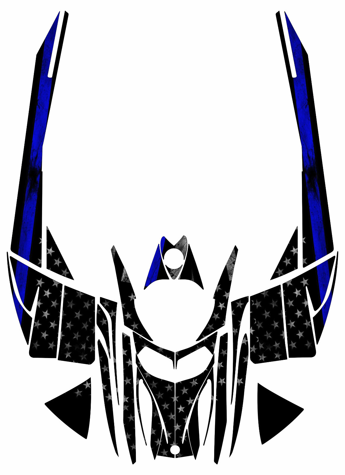 Blue Line graphics kit on a Ski-Doo REV